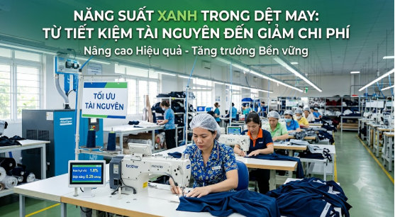 Năng suất xanh trong dệt may: Từ tiết kiệm tài nguyên đến giảm chi phí